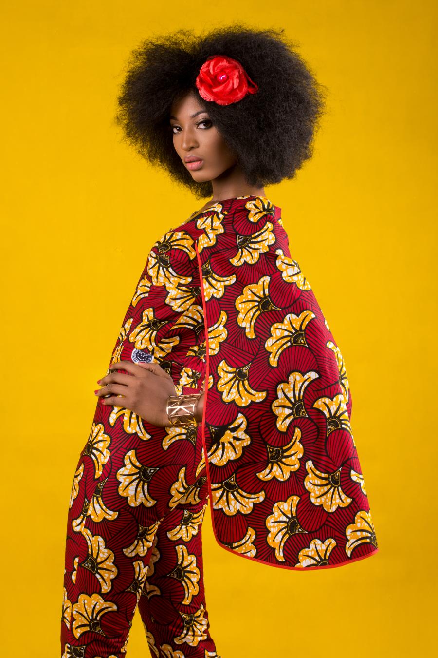 La combi glam en pagne