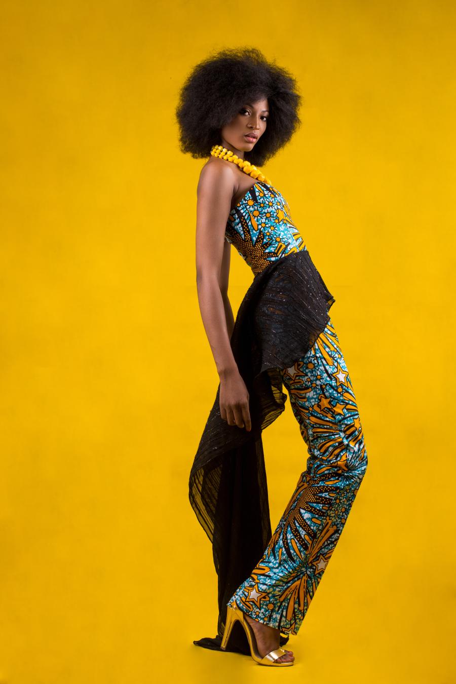 La combi glam en pagne